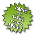 Paris <> Lille � partir de 190 euros