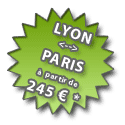 Paris <> Lyon � partir de 245 euros