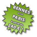 Rennes <> Paris � partir de 240 euros